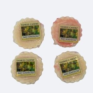 Yankee Candle Sweet Honeysuckle Wax Melts Set‎ Of 4 New